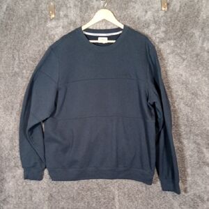 L.L. Bean Men's Deep Blue Crewneck Sweater Long Sleeve Cotton Size XXL